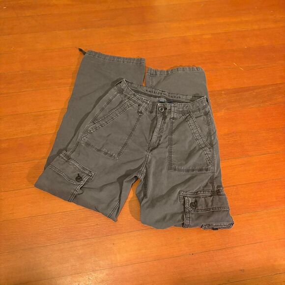 American Eagle Outfitters Women's Grey Cargo Pants Size 2 - Picture 2 of 6